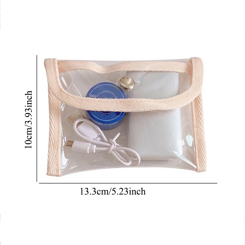 Portamonete in Pvc moda donna trasparente Kawaii carta portafoglio portachiavi borsa per ragazze 2021 nuove borse trasparenti a mano