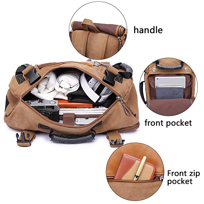 KAKA Vintage toile voyage sac à dos hommes femmes grande capacité bagages sacs à bandoulière sacs à dos mâle étanche sac à dos sac pack
