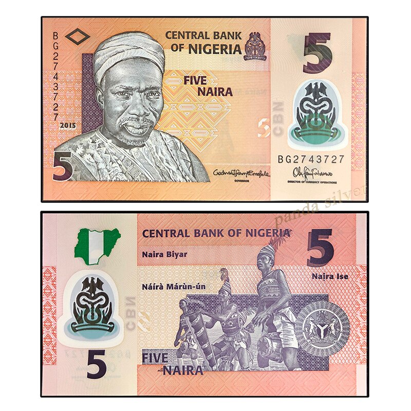 11 PCS Polymer Notes Uit Verschillende Landen Lot Set, UNC Originele Polymeer Note: Nigeria