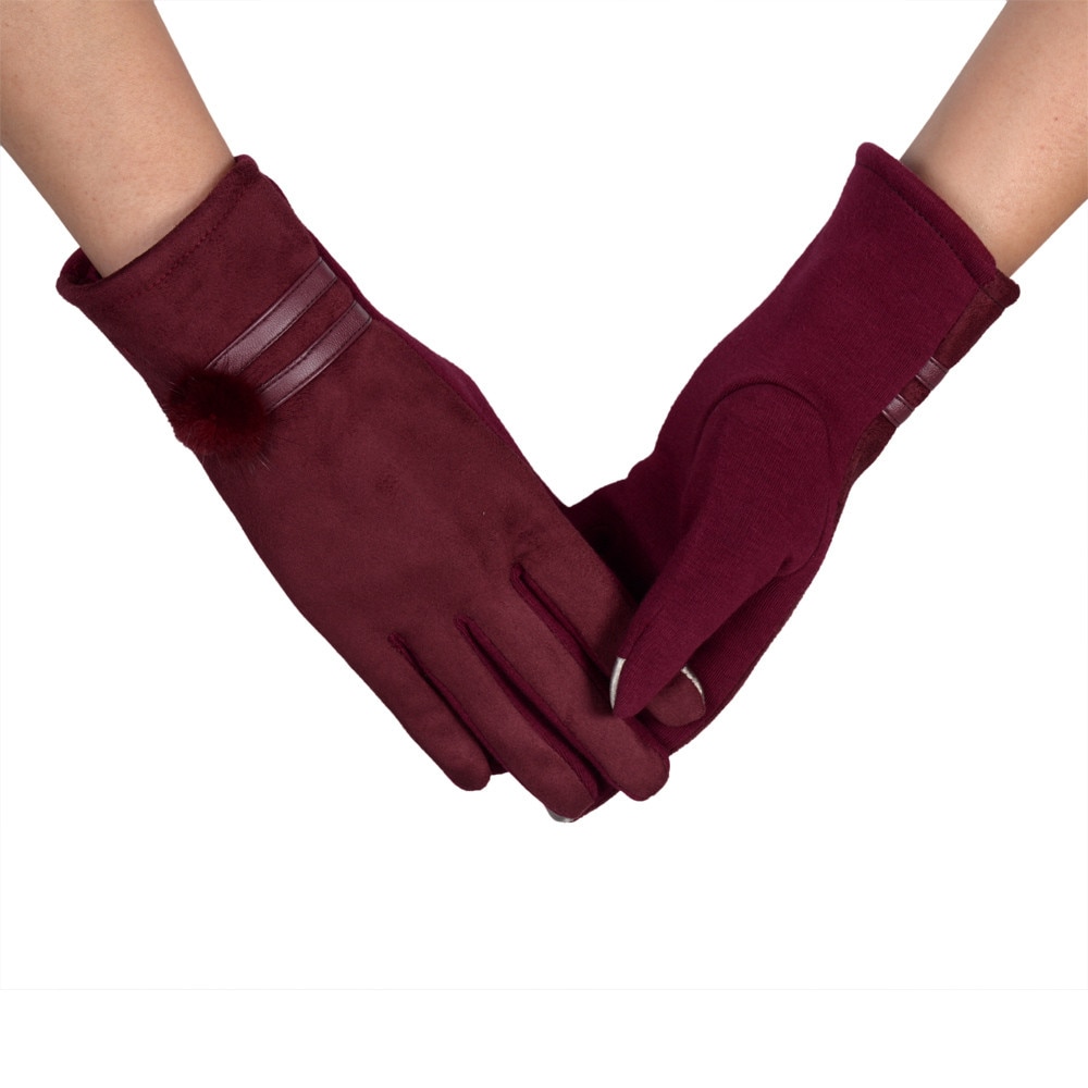 Winter women gloves brand lovely Mittens thick Warm Soft Wrist Gloves & Mittens #EW