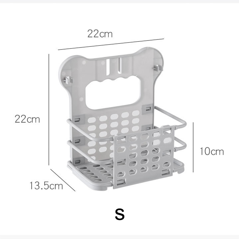 Cesta plegable para ropa sucia, cesto de almacenaje de ropa sucia multifuncional para el hogar y el baño, sin agujero, para colgar en la pared