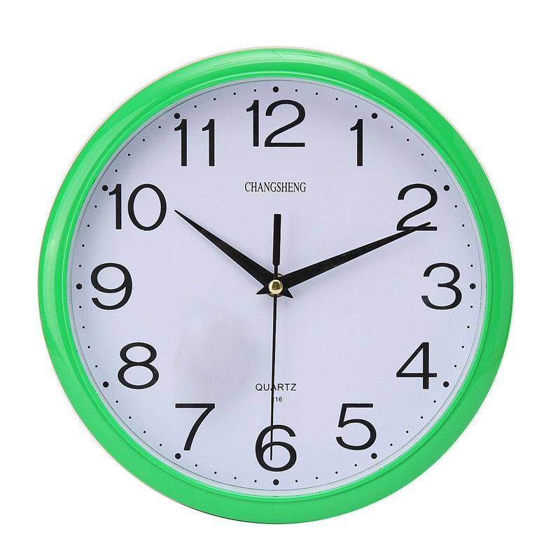 Modern 10 Inch Wall Clock for Living Room Quartz Silent Round Battery Clocks Home Accurate Wall Clock Office Home Decor