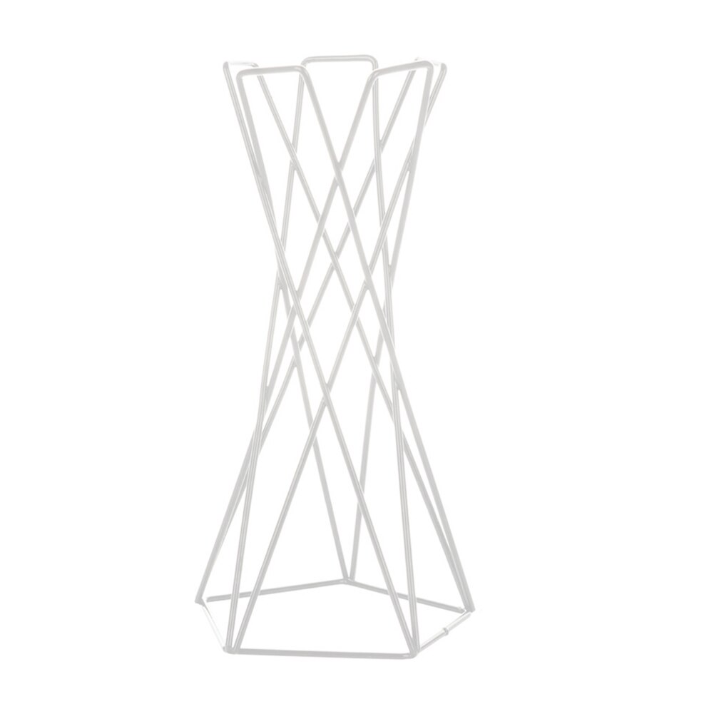 Rustieke Onregelmatige Bloem Plant Pot Houder Geometrische Metalen Rek Lucht Planten Houder Rack Tuin Display Decoratie: WHITE