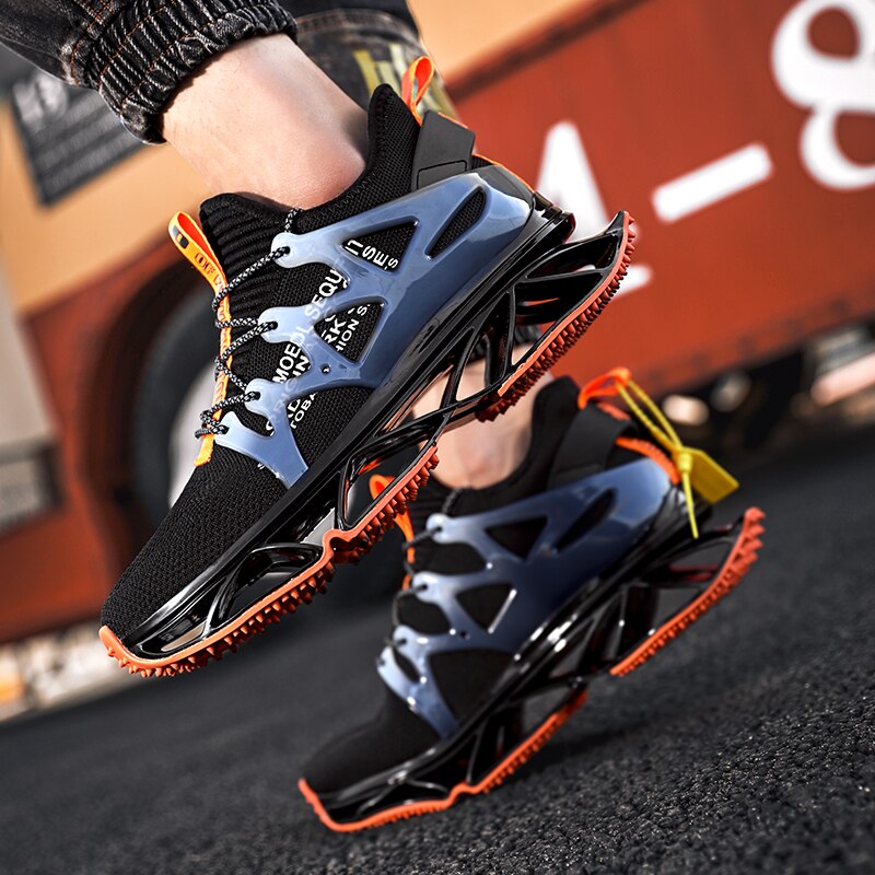 Men&#39;s Golf Sport Training Shoes Breathable Mesh Jogging Golfer Spikes Sneakers Lace-up Athletic Training Sport Shoes Golf