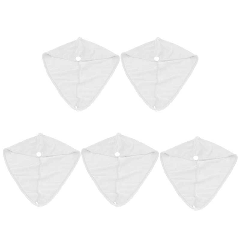 5Pcs Quick Dry Microfiber Haar Hoed Vrouwen Badkamer Sterke Wateropname Badhanddoek Haar Droog Handdoek Badkamer Benodigdheden: WHITE