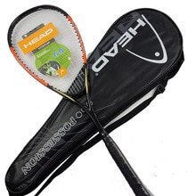 HEAD Carbon Squash Racket 1 Piece Padel With Original Squash Bag String Sports Training raquete de squash racquet