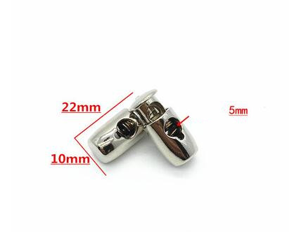 Metall Schnur Schloss Schnur Stopper Schaltet Clip Bekleidung Bungee Schnur Schloss Doppel-und Einzel Zubehör Kleidung Push-Lock Clips 5 stücke: G