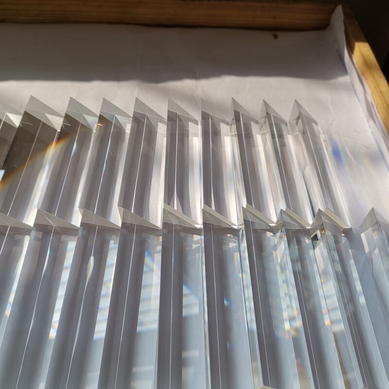 25 * 25 * 85 rechthoekige prisma's materiaal  k9 refractieprisma's optisch glas reflecterende prisma fabriek maatwerk