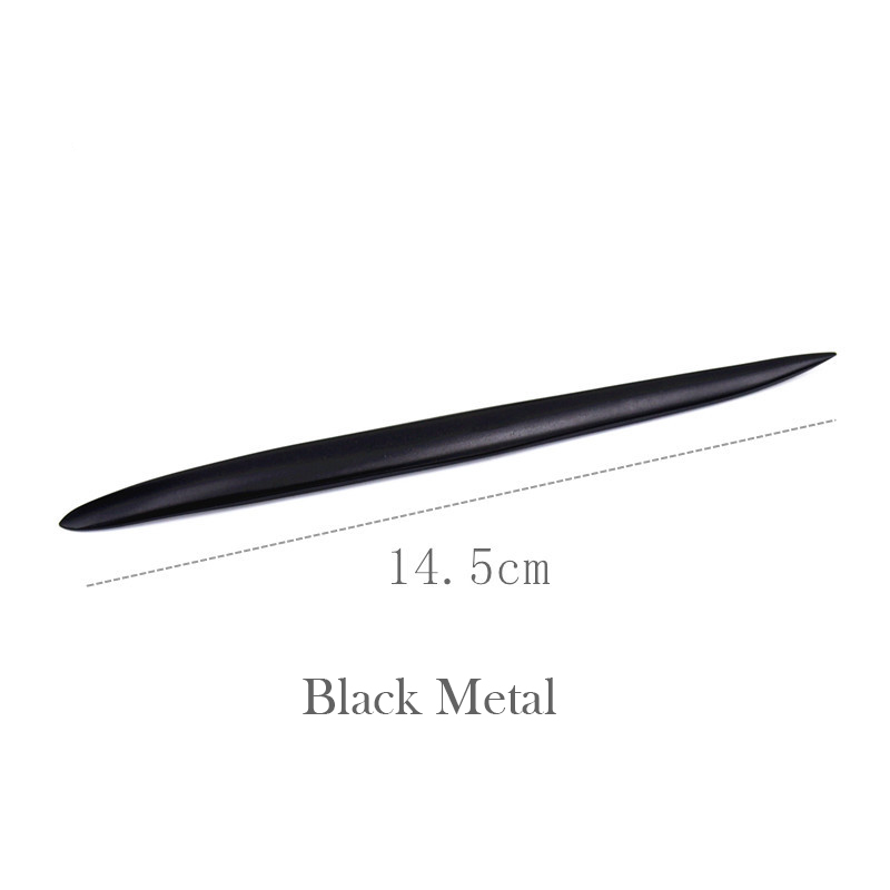 Palo para esculpir arcilla Redwood, herramienta de varilla de acero, aguja de arcilla polimérica, herramientas de tallado y modelado de madera, suministros para manualidades de bricolaje en relieve: N4 Black Metal