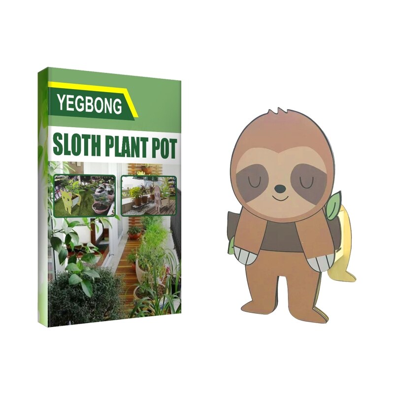 Niedlicher blumentopf aus holz mit Karikatur-tiermotiven, Vase, pflanzgefäß, behälter, organizer für drinnen und draußen, garten, sukkulenten: A