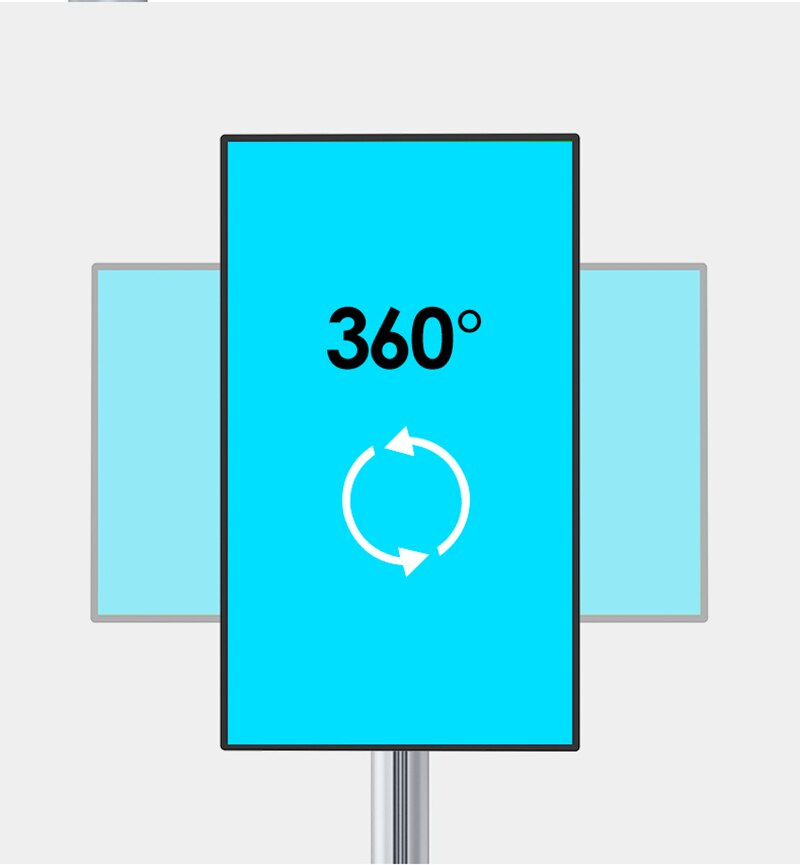 Aluminum Alloy Free Lifting LED LCD Monitor Holder Table Clamping Full Motion TV Mount