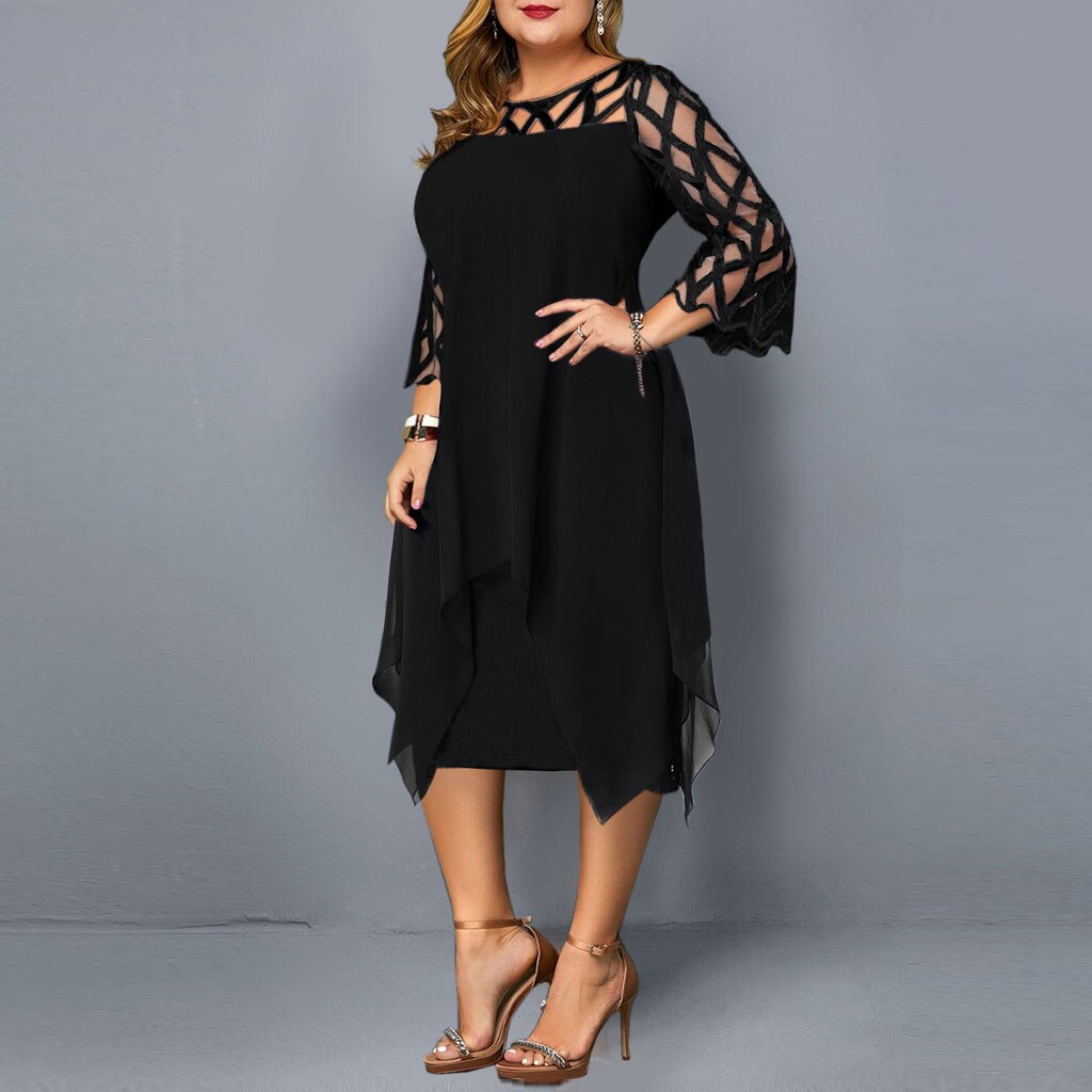 Plus Size Women's Chiffon Dress main image 0