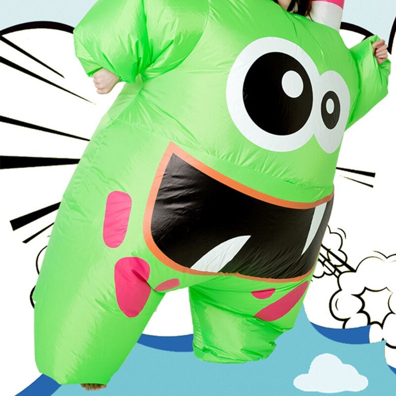 Disfraz inflable de Halloween para adulto, muñeco de dibujos animados, nave espacial, festiva