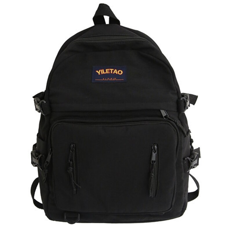 jugendlich Schule Taschen für Mädchen Teenager Rucksack Weiblichen Gymnasiasten Frauen Bookbags Leichte, Weiche Campus Schul: Schwarz