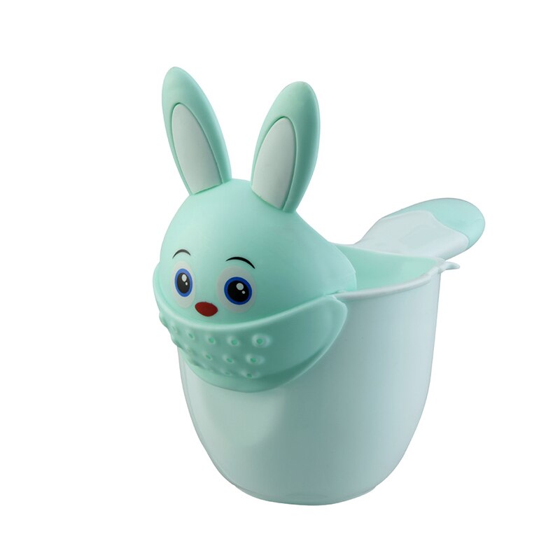 Baby bad kopp småbarn schampo kopp tecknad flodhäst barn bad bailer baby shower skedar barn tvätta hår kopp barn bad verktyg