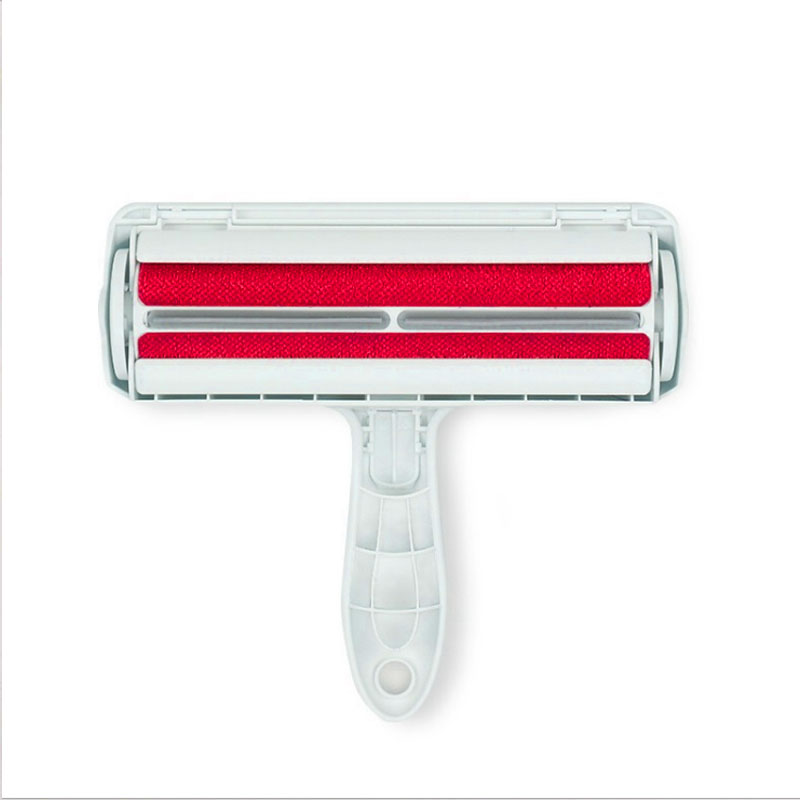 Rouleau Aspirateur Manuel pour Poils d'Animaux, Brosse de Nettoyage, Enlève les Surplus de Chat et Chien, pour la Voiture, les Vêtements, le Canapé, le Tapis, Peigne: Red