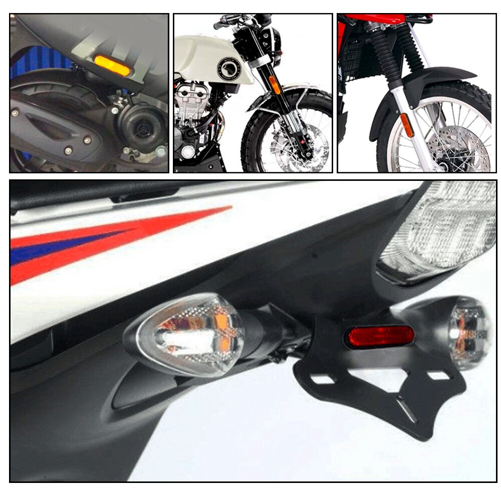 Voor auto's, vrachtwagens, aanhangers, motorfietsen, richtingaanwijzers, achterlichten, remlichten, stopmarkeringslichten, 24 led-reflectoren voor motorfietsen