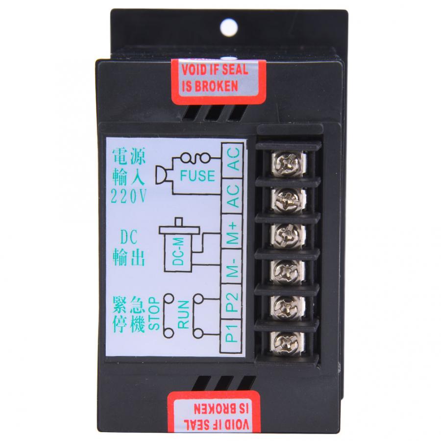 AC 220V 120W Motor Speed Controller Forward Backward Pinpoint Speed Regulator Permanent Magnet DC Motor Governor