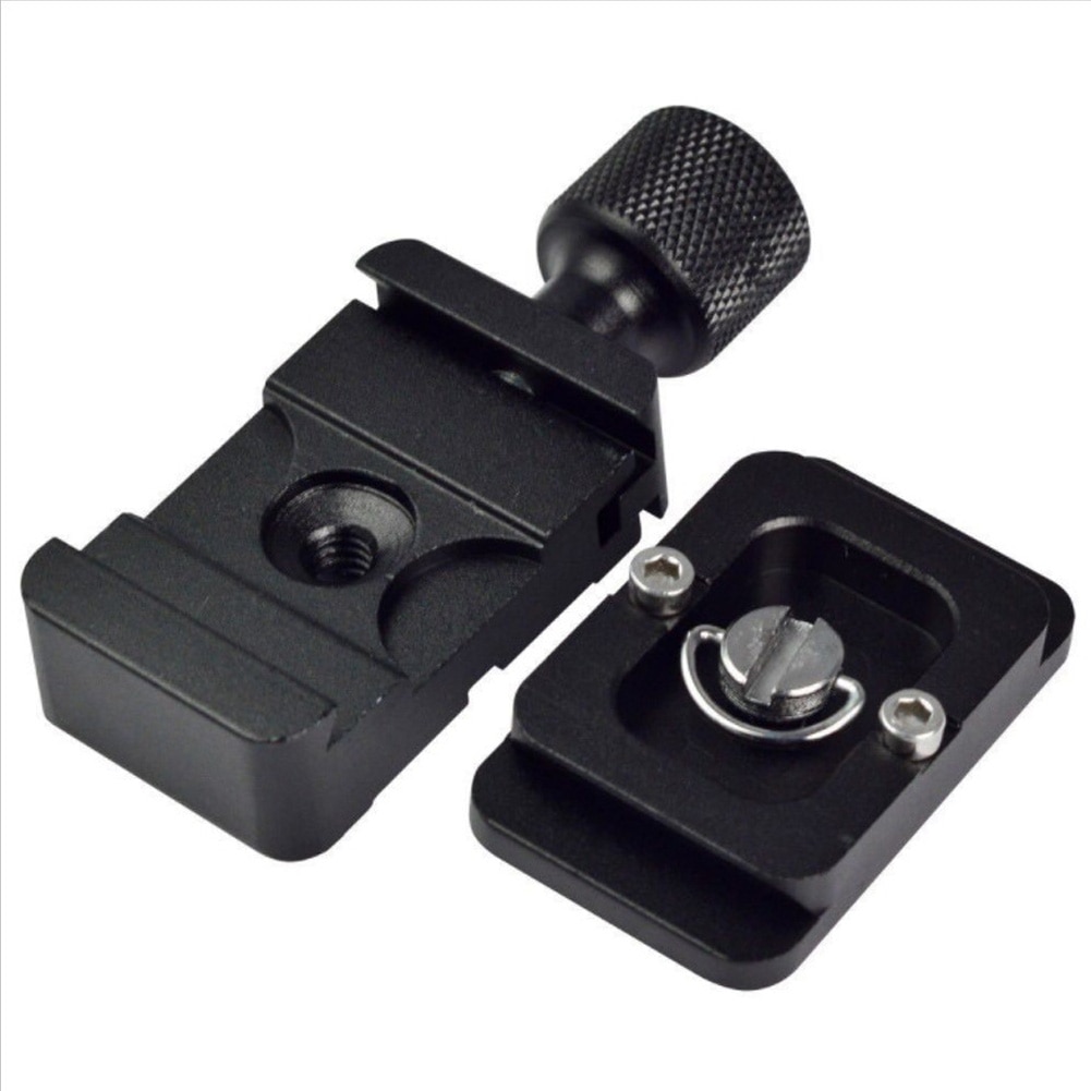 Camera Accessories Quick Release Clamp Adapter Release Plate 1/4 Mount Aluminium Alloy Holder Compatible for Camera Tripod