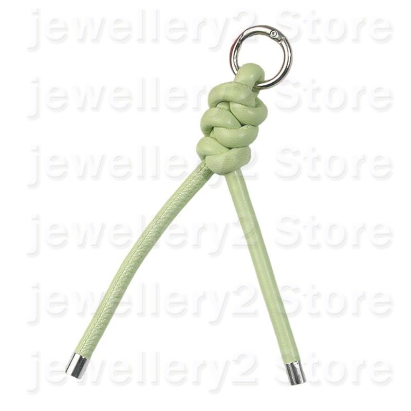 C9GF Trendy Handwoven PU Lederen band Key Ring Weaving Keychain Pendant voor meisjes: P13