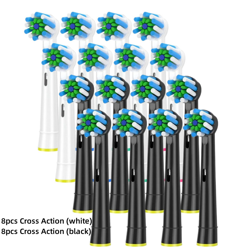 Black EB50 Brush Heads Cross Action 16 Degree Angle Spare Dental Nozzles for Oral B Electric Toothbrush D12/D16/DB4010/DB4510: Blue