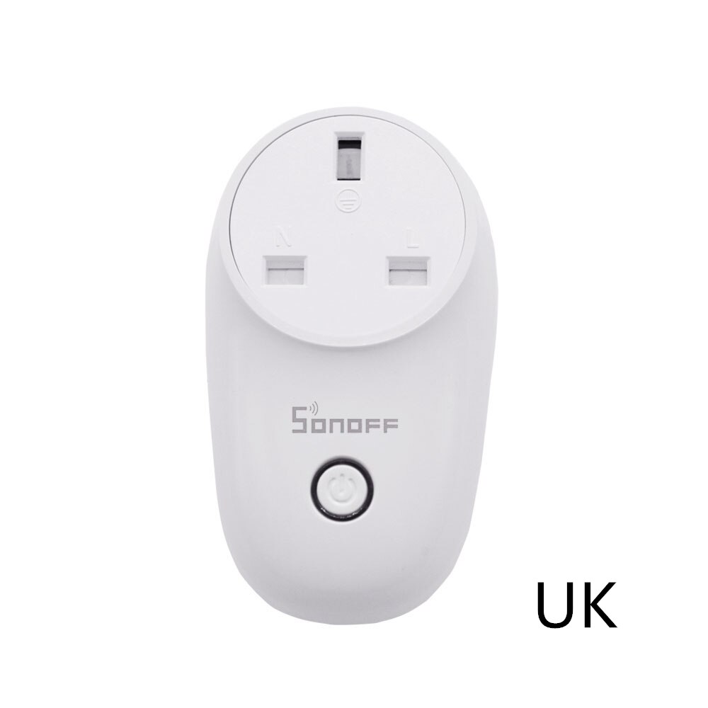 Sonoff S26 WiFi Smart Socket Plug UK/EU Wireless Power Sockets Smart Home Relay Switch Wireless Remote Control Work With Alexa