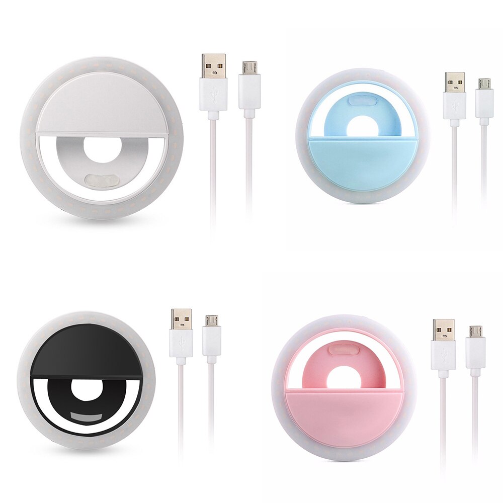 Built In Battery Phone Selfie Ring Light Phone Flash Light Led Clip-on Mobile Phone Selfie Video light Enhancing Up Selfie Lamp