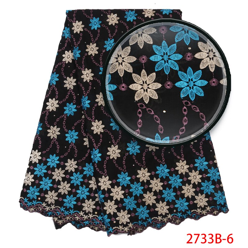 Swiss Voile Lace in Switzerland ,African Cotton Lace Embroidery Dry Lace Fabric for Nigeria Dress KS2733B-1