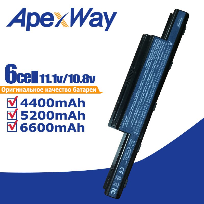 Apexway Laptop Batterij Voor Acer Aspire E1 V3 Serie E1-431 E1-471 V3-471G V3-771G E1-421 E1-531 E1-571 V3-551G V3-571G