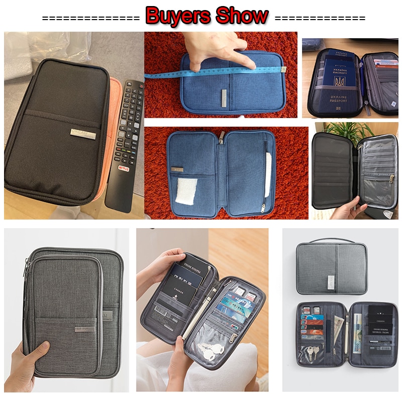 Travel Wallet Family Passport Holder Waterproof Document Case Organizer Travel accessories Document Bag Cardholder