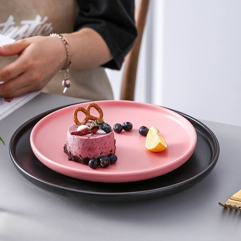 Service dessert & brød tallerkener keramisk tallerken salat tallerken keramisk fad frugt tallerken bøf tallerken japansk service 15/20/26cm