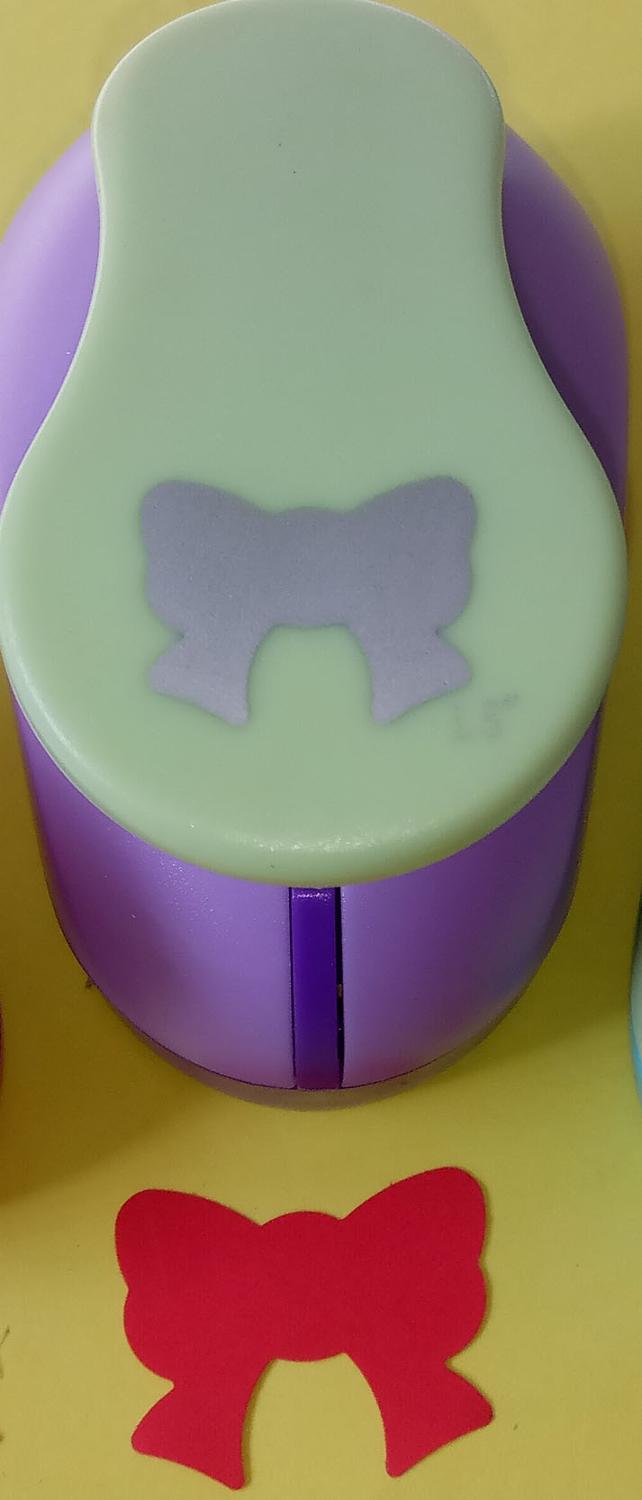 3 siz 3.8cm,2.5cm,1.6cm Bowknot craft punch set children manual DIY hole punches cortador de papel de scrapbook butterfly punch: 1pc 38mm