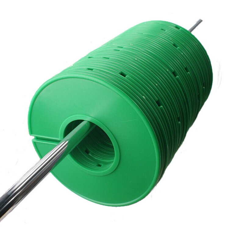 5 lege Ronde Rack Plastic Kleding Ring Maat Verdelers Past Ronde Vierkante Buis Kledingstuk Tags Maat Markering Ring