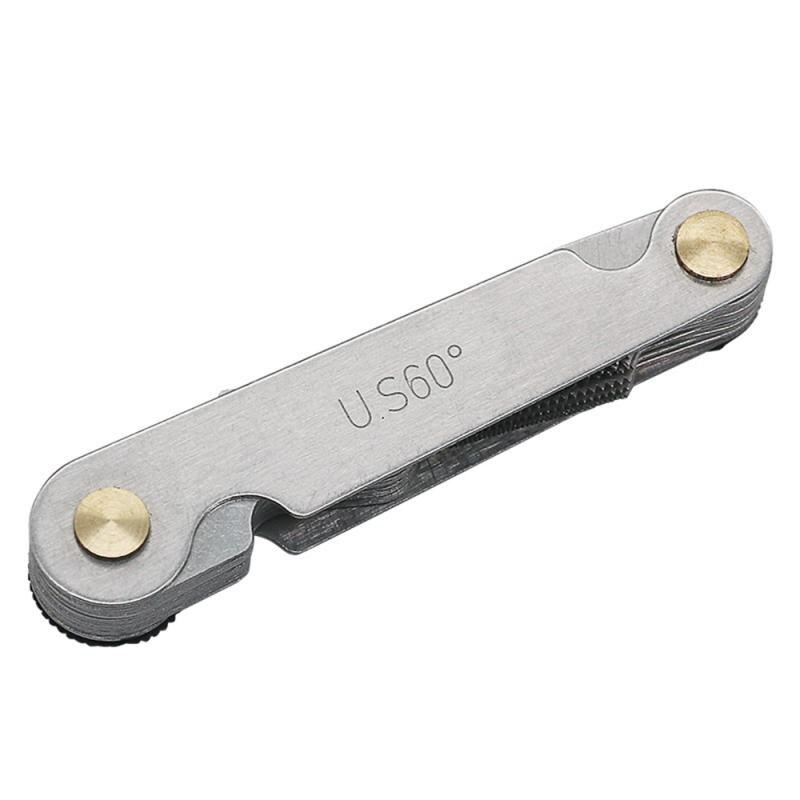 neue 30/51/52/58PCS 60/55 ° Gewinde Mess Gage Gauge Edelstahl Metrische Kaiser UNS Schraube Pitch Gewinde Stecker Gage