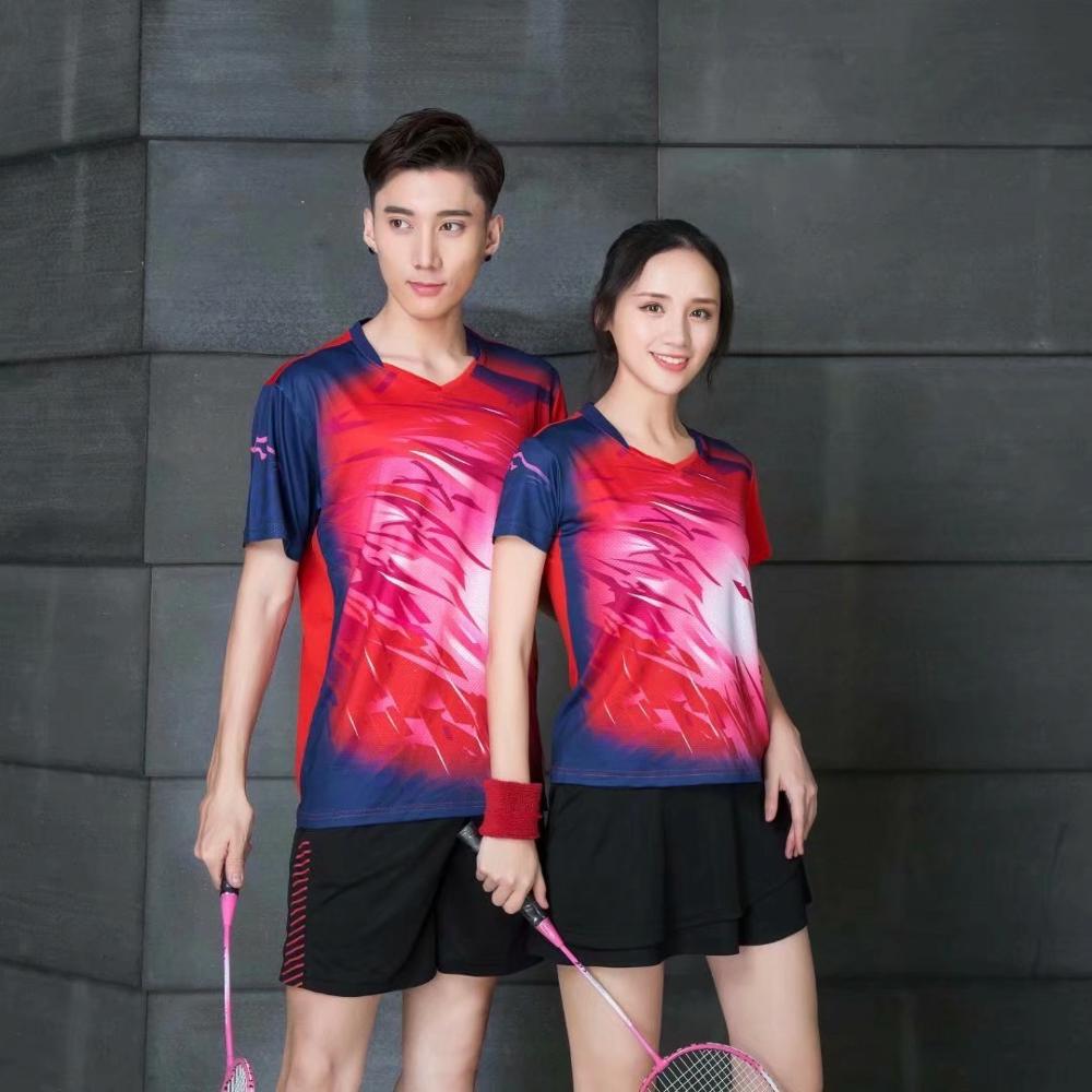 Free Print Qucik dry Badminton sports clothes Women/Men , Tennis suit , badminton wear sets, table tennis clothes