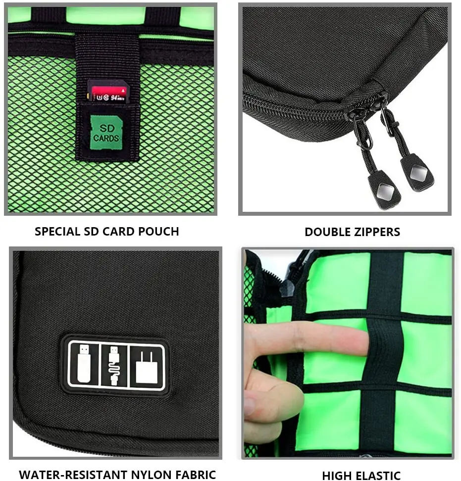 Gadget kabel organisator oppbevaringsveske reise elektronisk tilbehør kabel veske usb lader strømbank holder digital kit bag