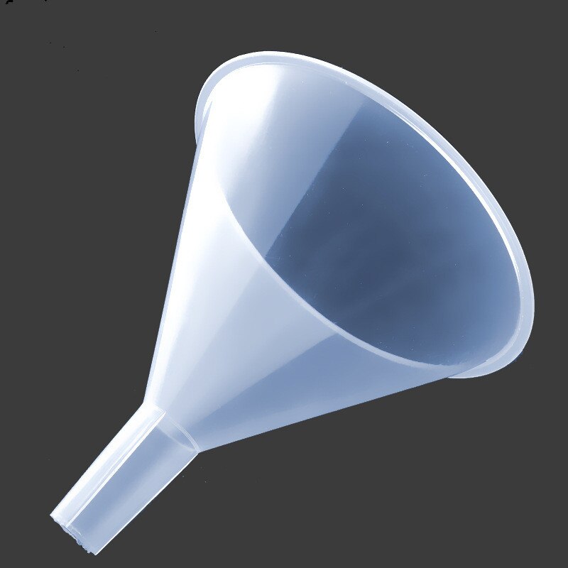 2 unids/set suministros de laboratorio Embudo de plástico triángulo embudo 90mm de llenado de líquido