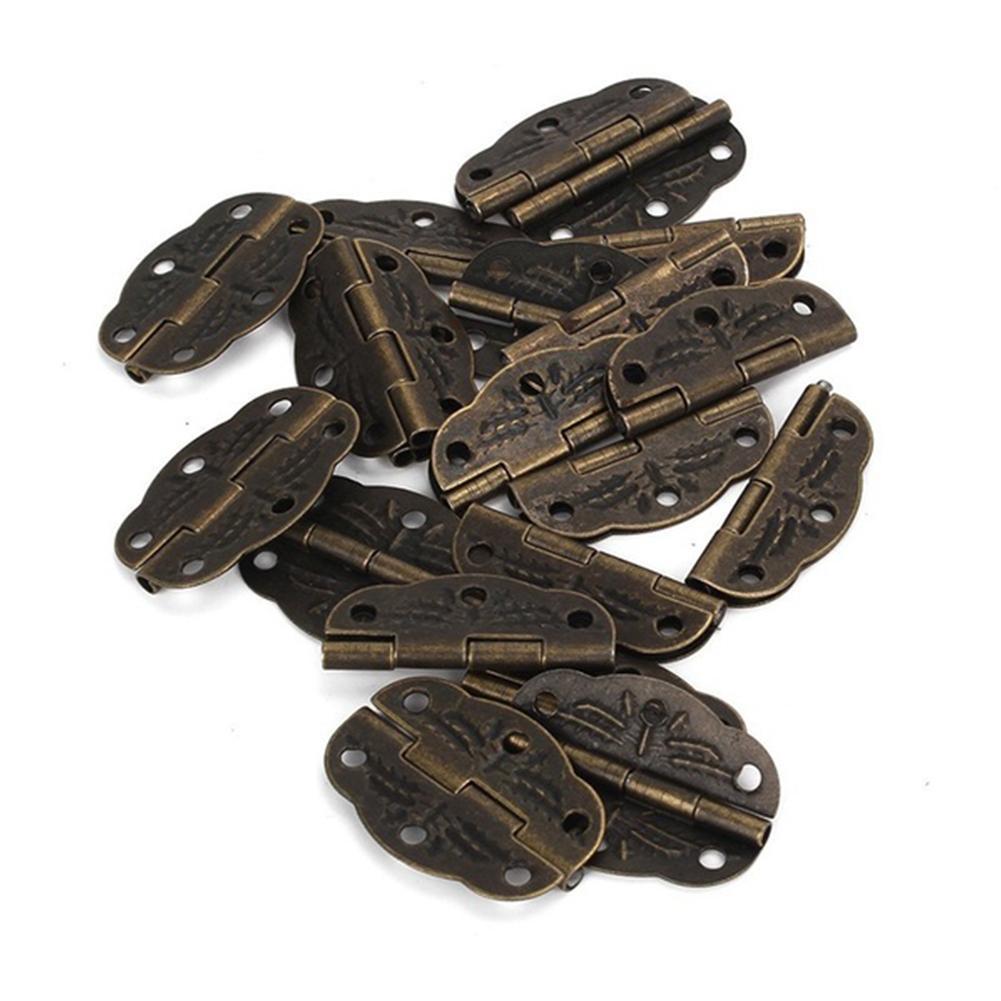 5 st vintage bronsgraverade mönster gångjärn skåp litet förpackningsark smycken gångjärnslåda antik låda gångjärn 6- hål  k5 c 4 iro  m2 z 3
