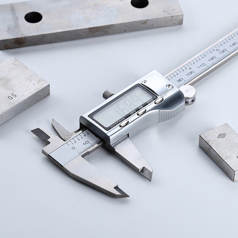 HKFZ Accuracy 6-Inch 150mm Digital Calipers Stainless Steel Electronic Vernier Caliper Metal Measuring Tool