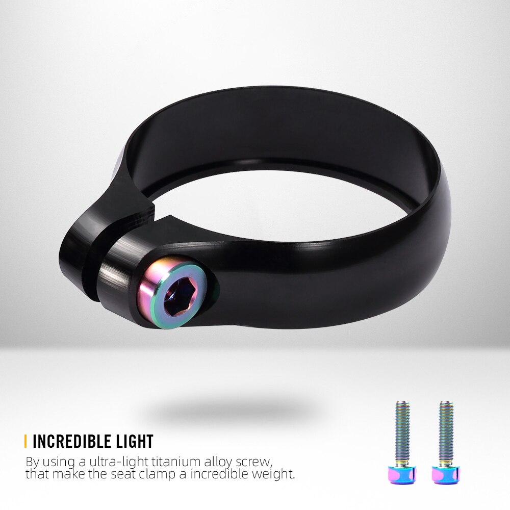Super let titanium cykel sadelpind klemme cnc legering sadel sadel stolpe klemme til 27.2/30.8/31.6mm cykler sadelpind