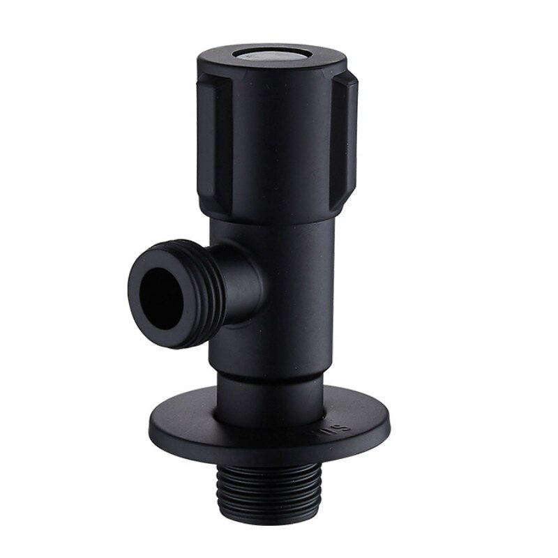 304 Stainless Steel Black Angle Valve Water General Three Way Cold And Water Stop Valve Water Heater Switch: JFB01