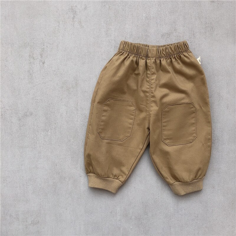 Baby Leggings Jongen Elasticiteit Pp Broek Peuter Meisje Casual Broek Kinderen Broek Herfst Baby Effen Broek 2022: Khaki / 12m