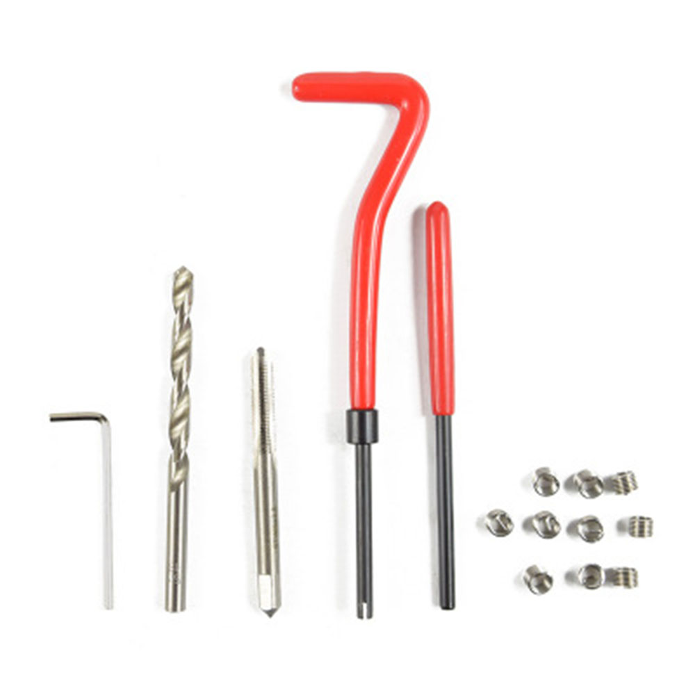 25 stuks Auto Pro Coil Boor Tool Metrische Draad Reparatie Insert Kit M6 voor Auto Reparatie Tools Grof Crowbar