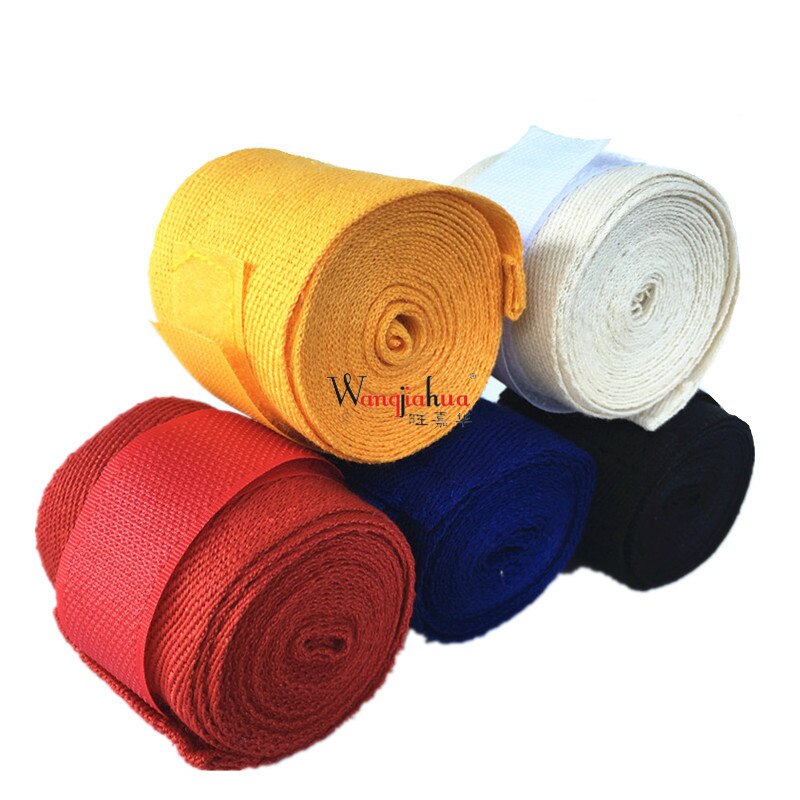 Cotton 2.5m Boxing Bandages Tied Hands With Fighting Wraps With Muay Thai Boxing Troublesome Hand Straps With Hand Guard