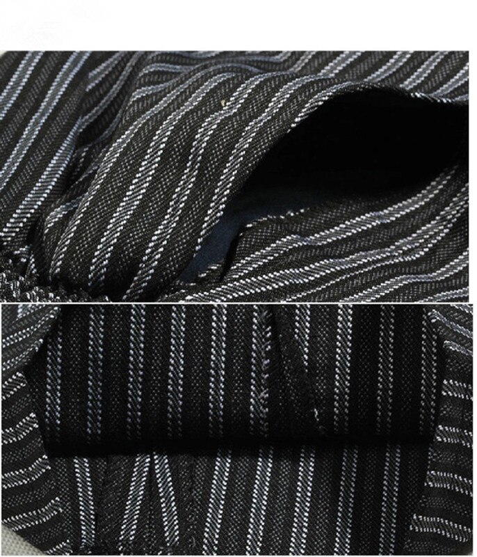 Newest hotel food service autumn Cook pants work pants checked striped chef pants unisex chef trousers