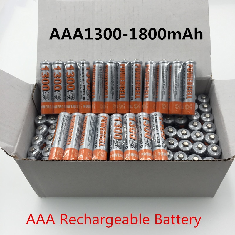 AAA1300 battery 1800 mAh 3A Rechargeable battery NI-MH 1.2 V AAA battery for Clocks, mice, computers, toys so on