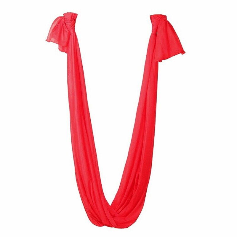 Yoga Swing Hammock Trapeze Sling Aerial Silk Set Anti-gravity Inversion Fitness: Red