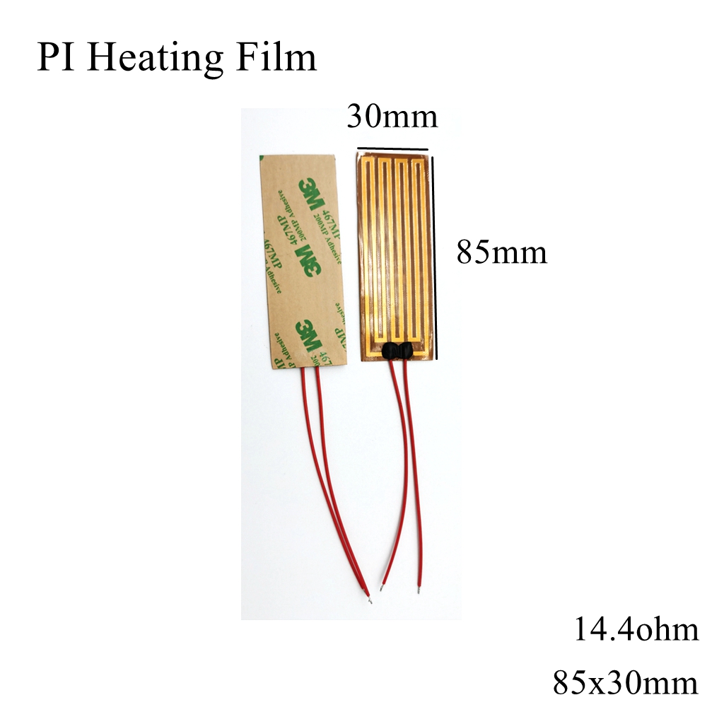 80x35mm 5V 12V 24V 110V 220V Pi Heizung Film Polyimid Klebstoff Elektrische heizung Platte Tafel Pad matt Kraftstoff Folie Öl Motor- Panzer: 85x30mm