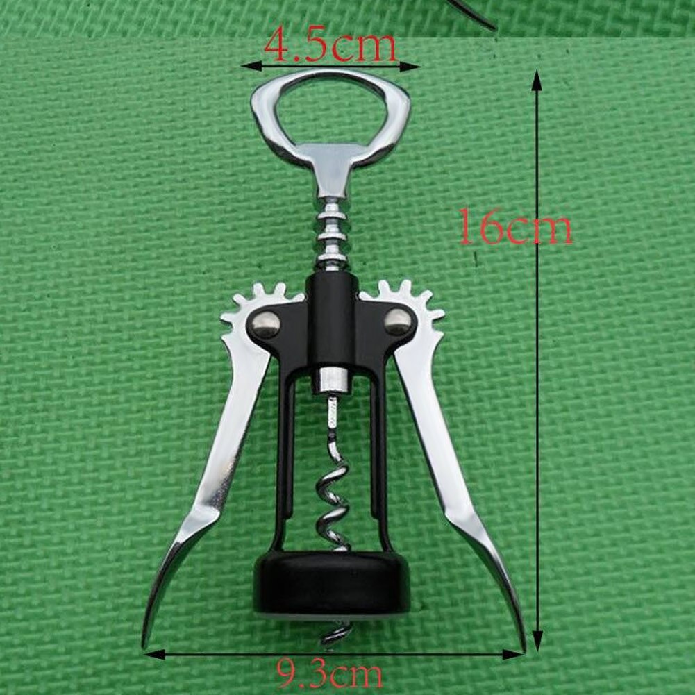 2 in 1 Corkscrew Wine Bottle Opener Manual Wine Cork Beer Cap Remover Kit for Bar Home L99