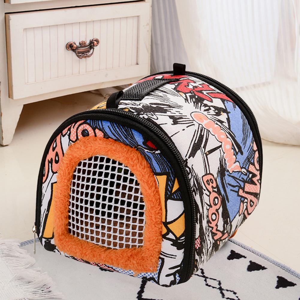 Small Animal Carrier Portable Hedgehog Travel Bag Bed House Keep Warm Ultralight Rabbit Hamster Outdoor Pet Travel Bag